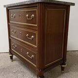 Commode en acajou de style louis xvi d époque du xix ème siècle