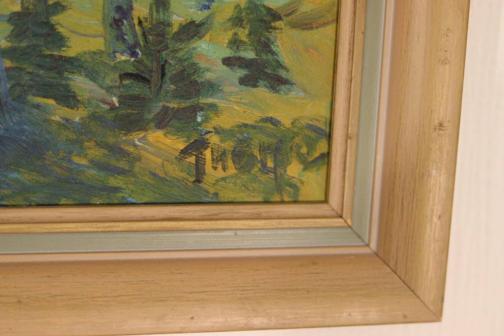 Paysage aux bouleaux par Thorp