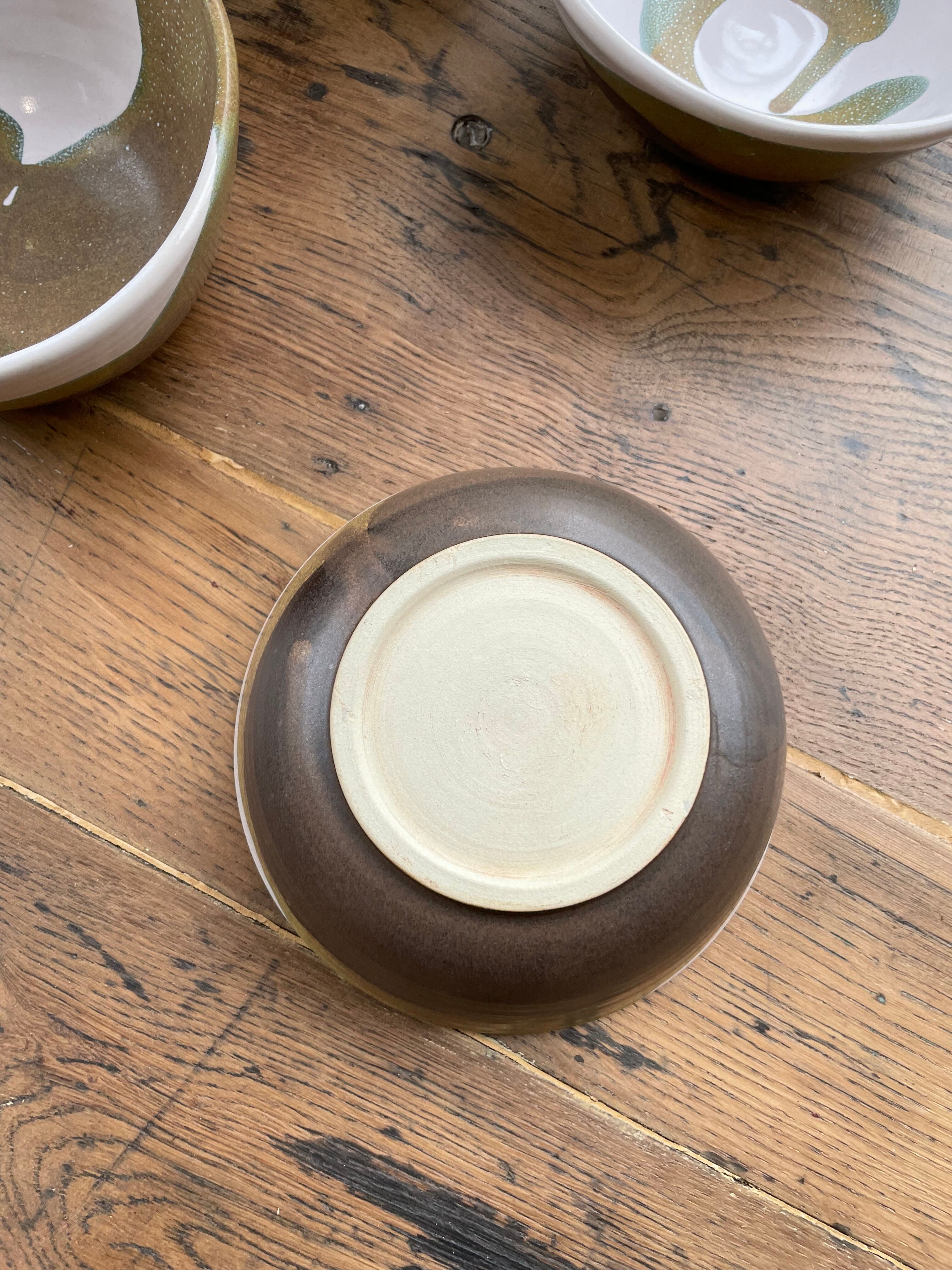 Anthropomorphic ceramic teapot, cups and bowl set