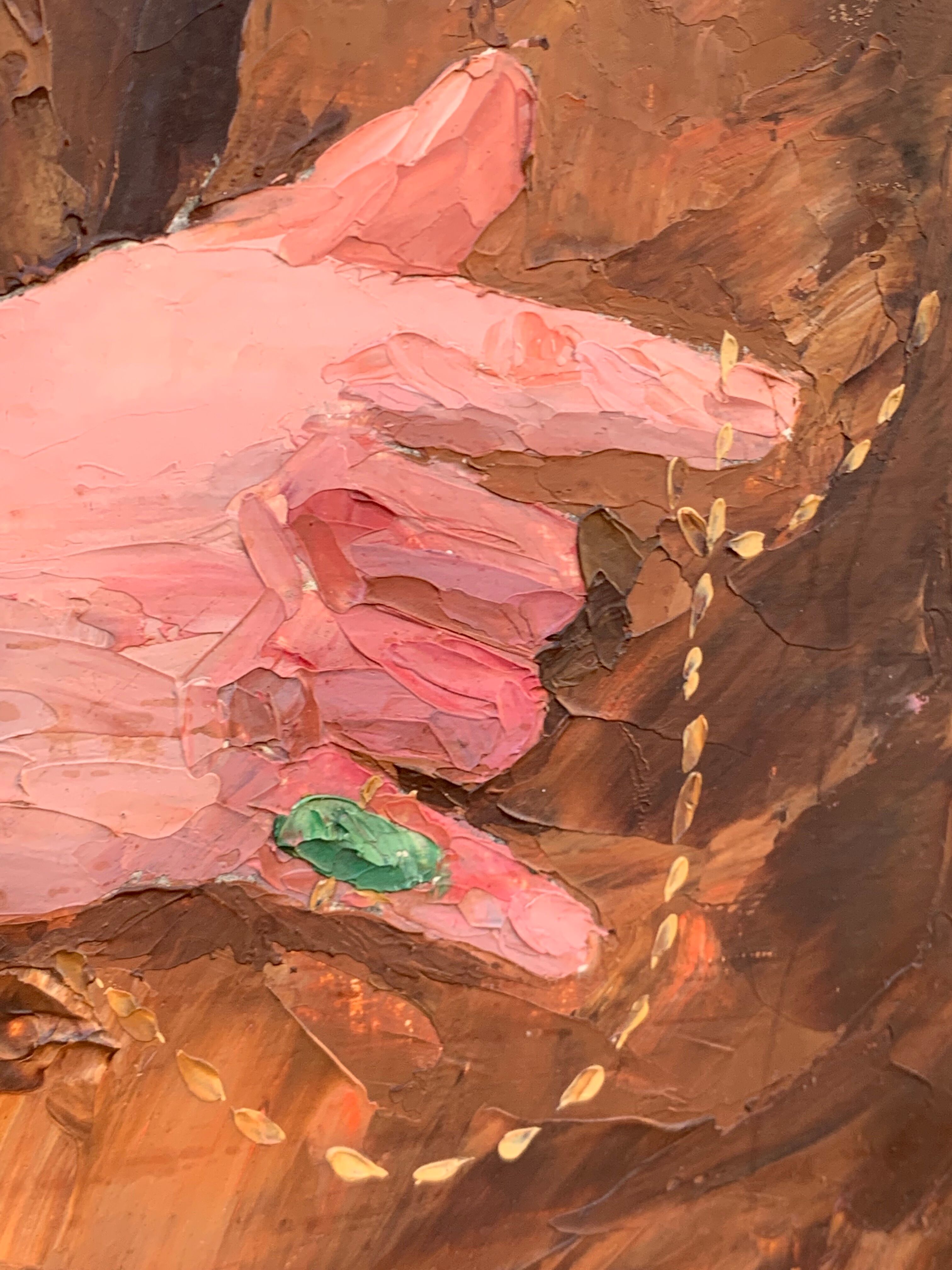 All sold! Large oil on canvas 1938.170 x125cm