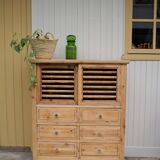 Buffet with sliding doors and drawers