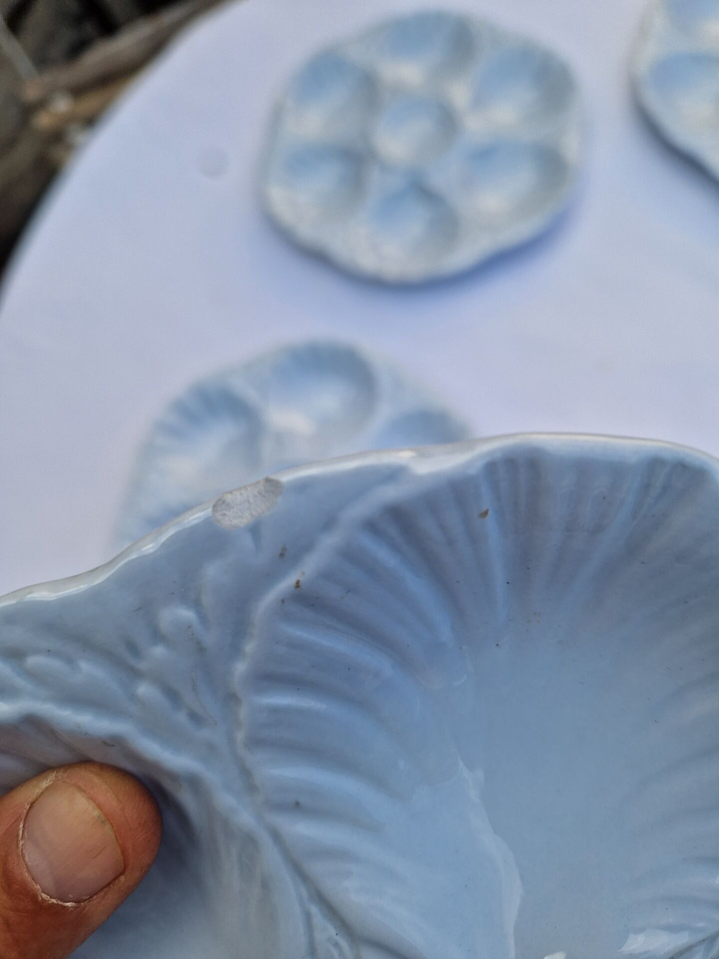 Set of 6 shell plates