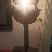 Lamp base in brass and marble - 1970s/1980s