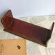 Folding bookend in Wood and Brass late nineteenth early twentieth