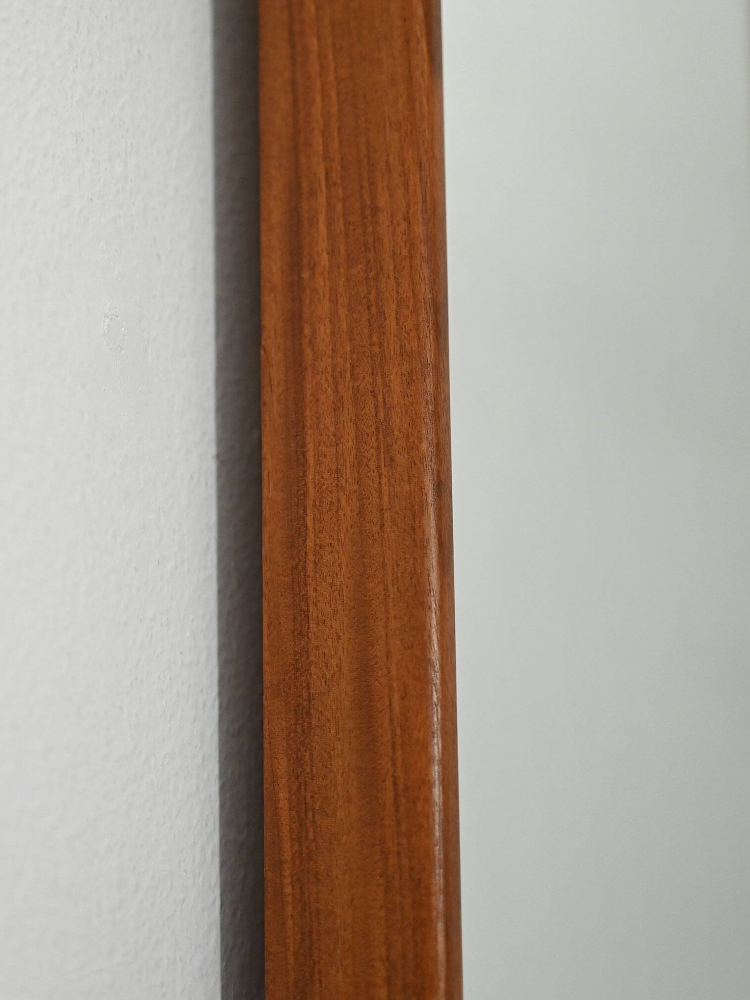 Swedish Scandinavian teak mirror with label