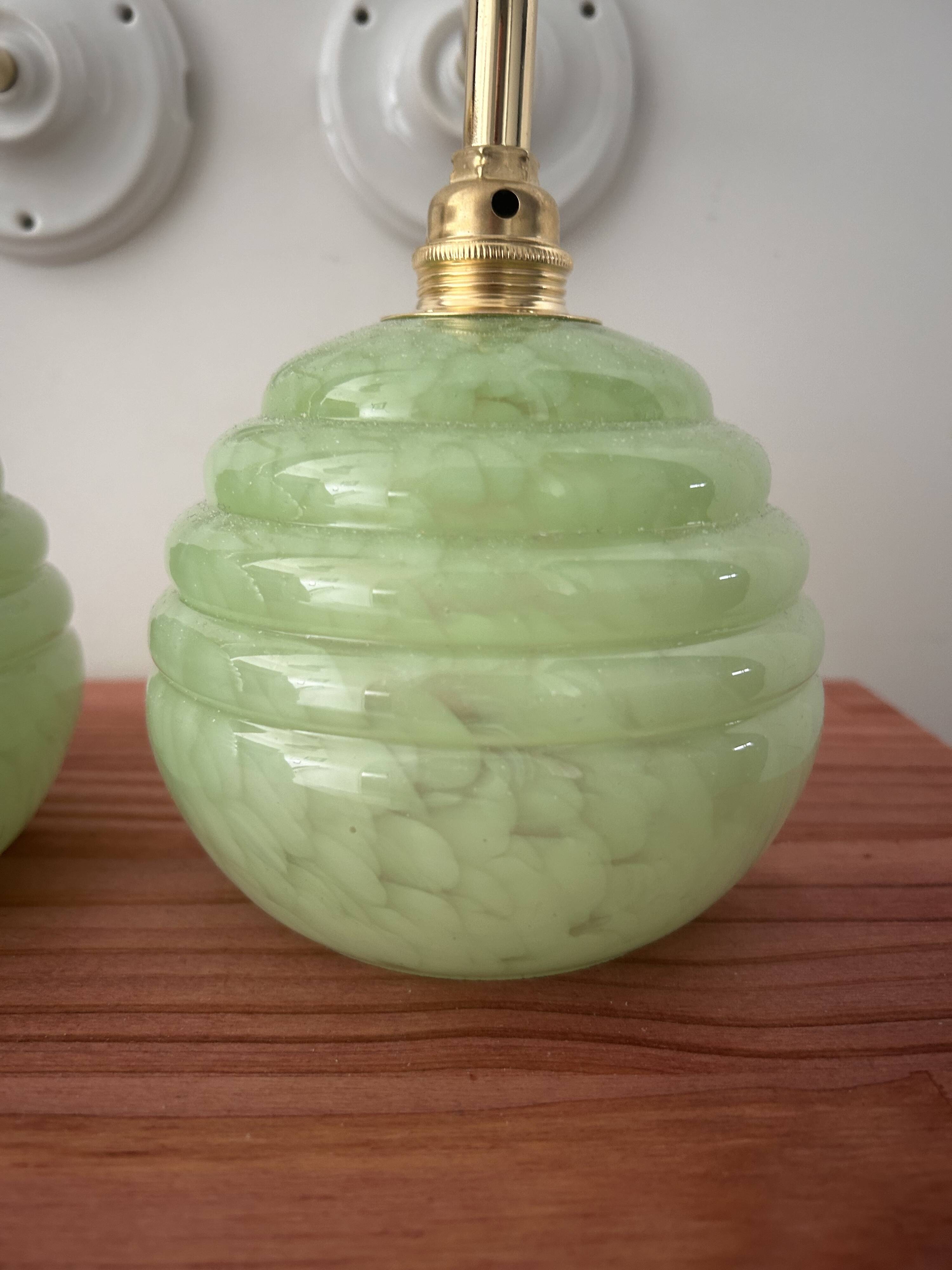 Pair of Art Deco wall lights