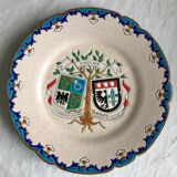 Longwy Faïence decorative plate
