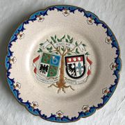 Assiette décorative en Faïence de Longwy
