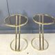 Vintage brass side tables - set of 2, 1970s