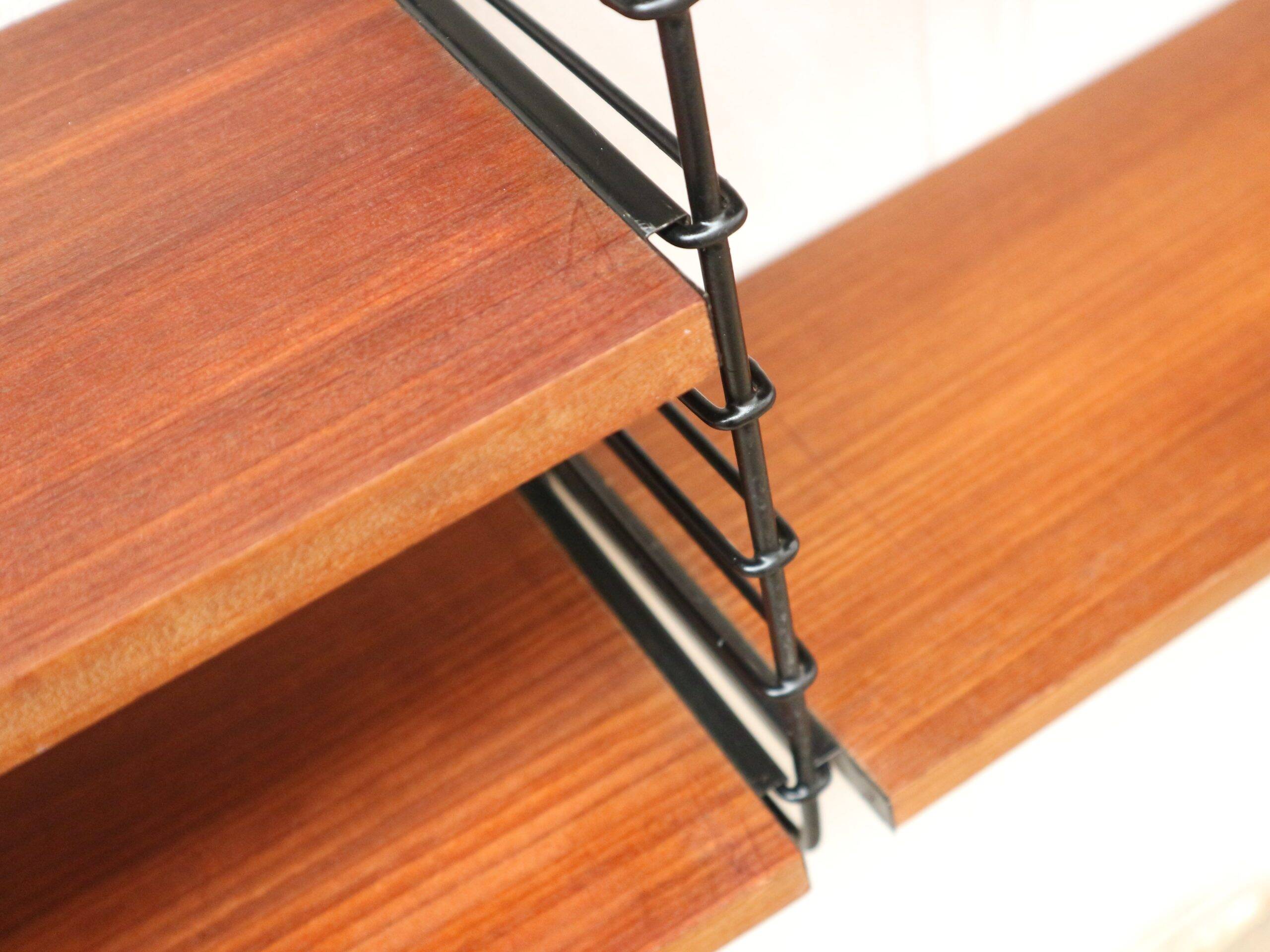 Vintage wall shelf designed by A.D. Dekker for Tomado in the 1960s