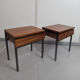 Paire de tables de chevet vintage