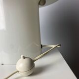 Large XL mushroom table lamp in white glass entirely white Peill and Putzler 1970