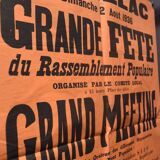 Poster "Great Festival of the People's Gathering" - Cadillac - 1936