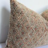 Vintage Moroccan kilim, Berber bujaad pillow, decorative pillow, Berber cushion.