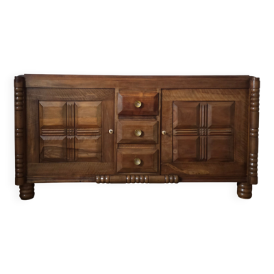 Buffet en Noyer Massif , Art-Déco,  Circa 1940