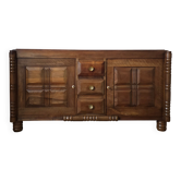 Buffet en Noyer Massif , Art-Déco,  Circa 1940