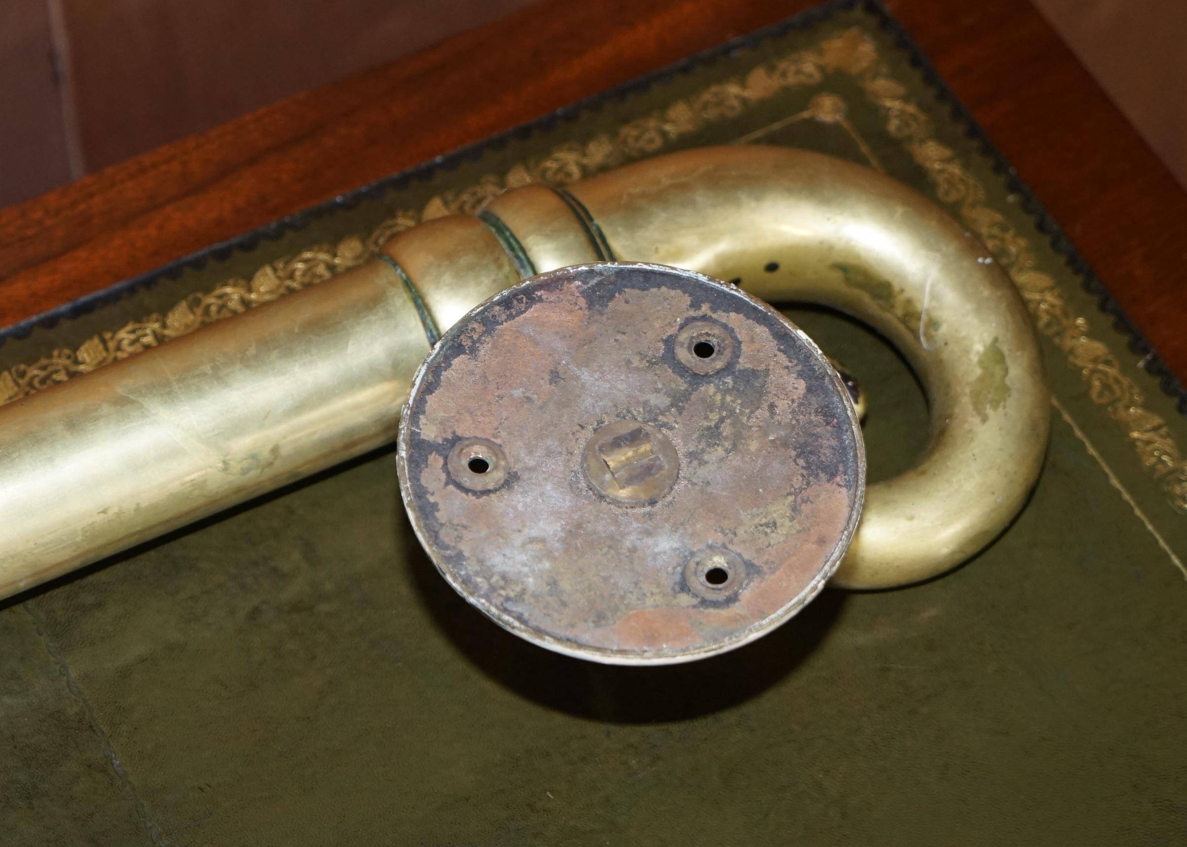 Pair of very large antique Victorian brass door handles.