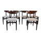 6 vintage Scandinavian teak chairs by Dyrlund
