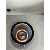 Murano-Inspired Blue Glass Lamp with “Ballotton” Texture