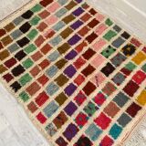 Handcrafted Moroccan Berber carpet 153 x 112 CM