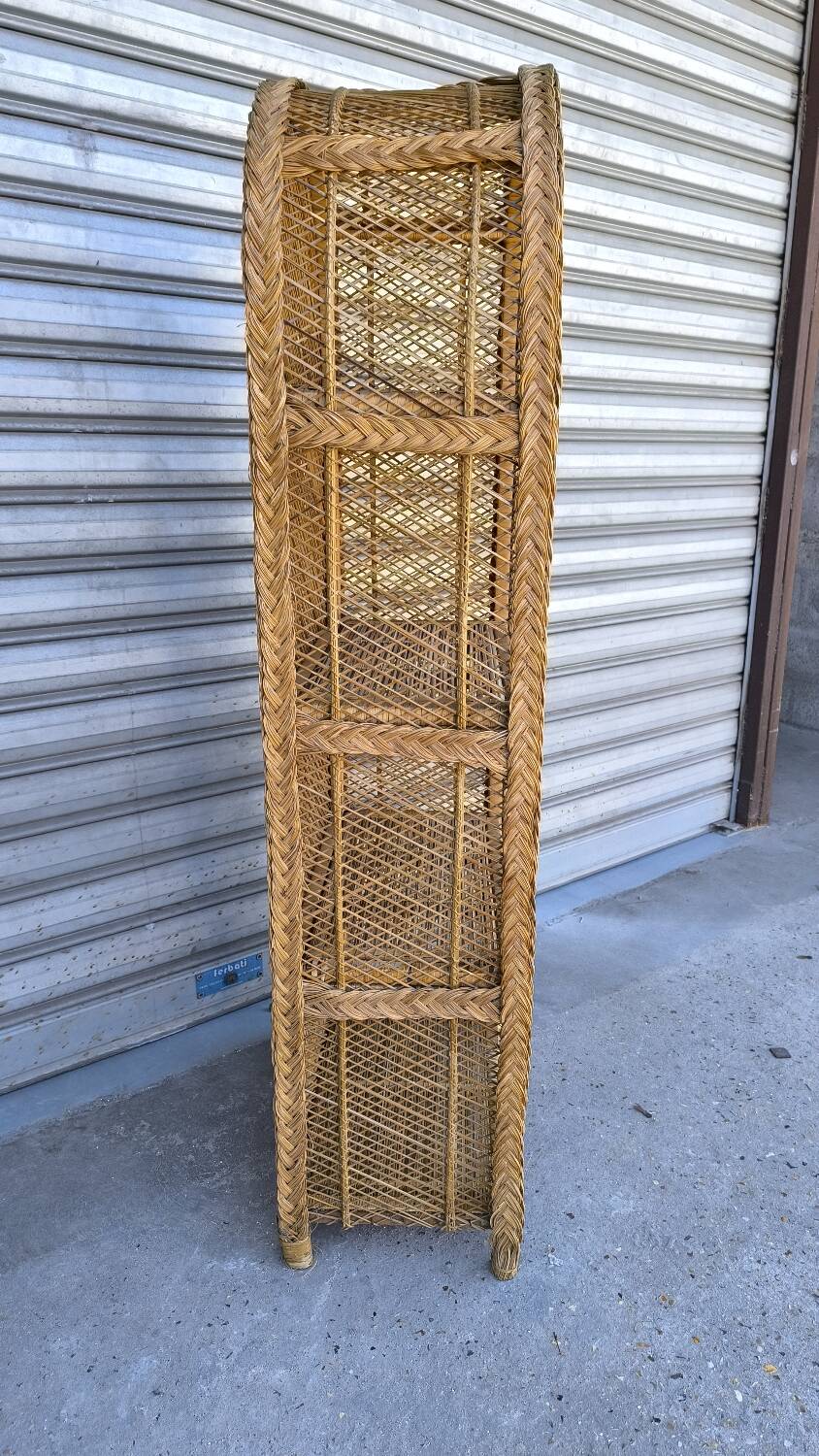 Rattan cabinet, bookcase, 1960