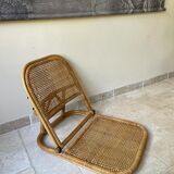 Rattan floor chair - deckchair