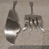 Ercuis Valencay pattern 2-piece silver-plated fish serving set