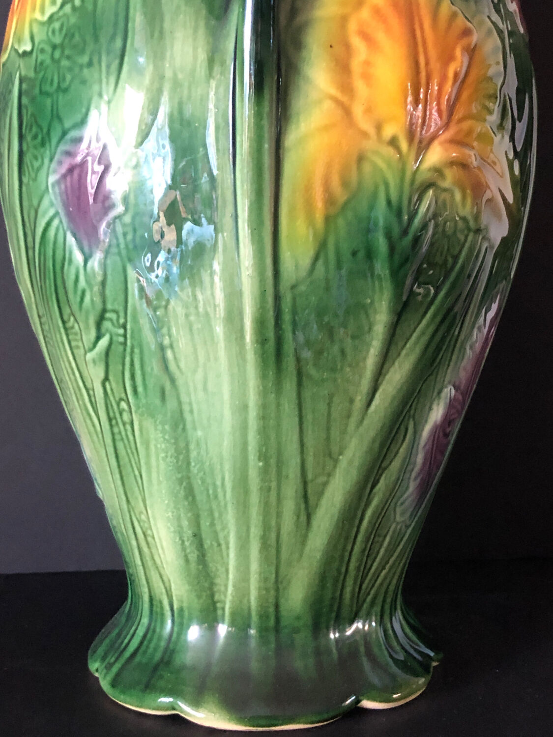 Old vase in Barbotine Saint Clément