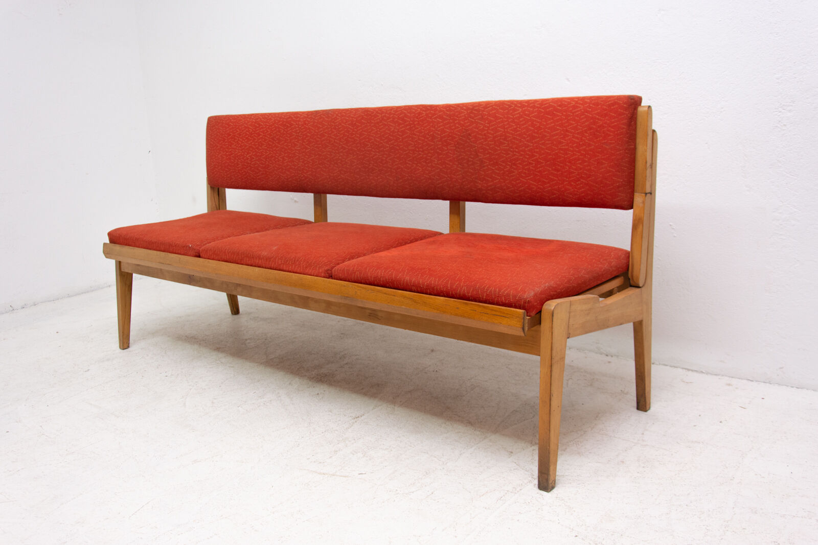 Canapé-banc pliant du milieu du siècle années 1960 Tchécoslovaquie