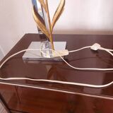 Lampe fleurs de tournesol design années 80's