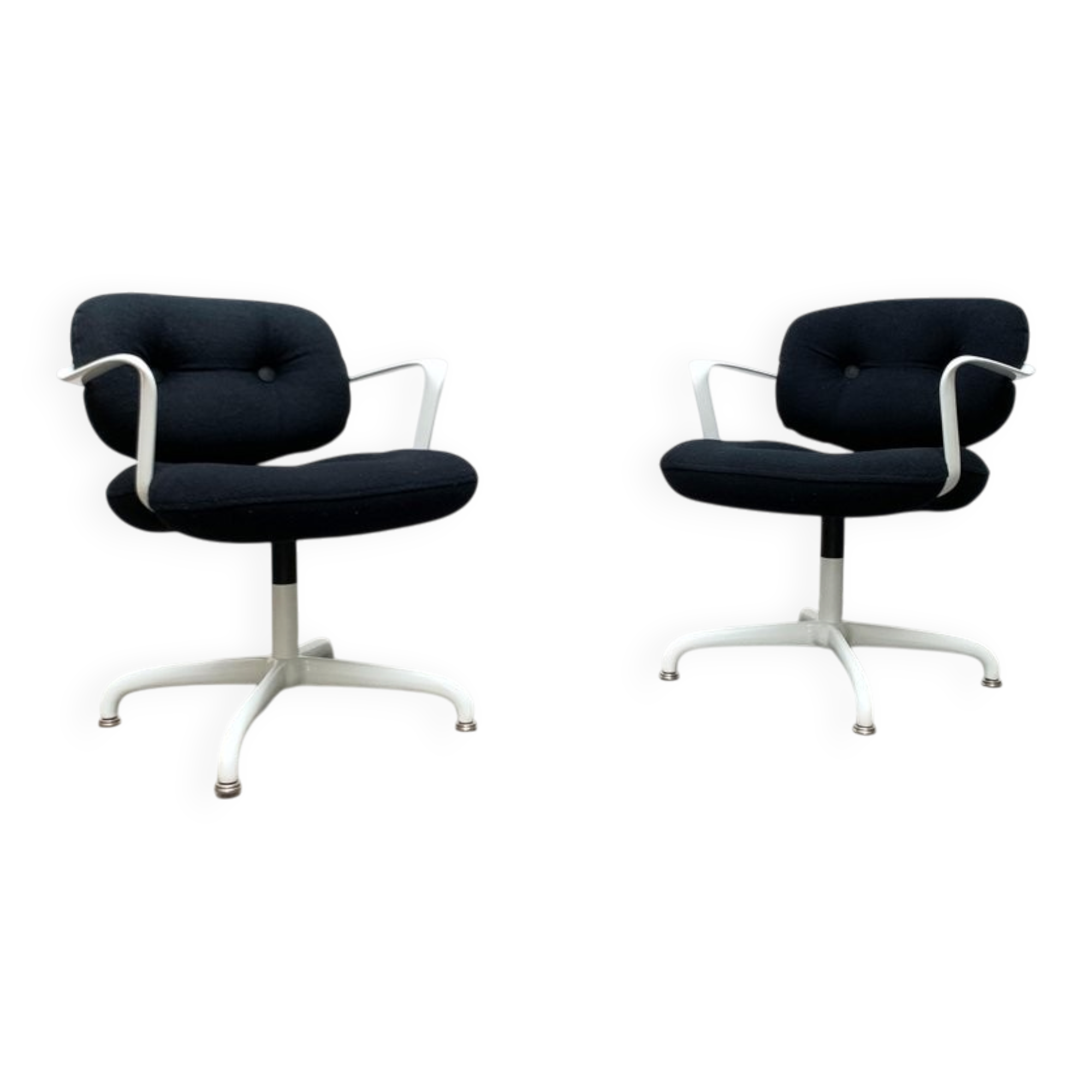 Set of chairs model Space Age 2038 by Bruce Hannah & Andrew Morrison for Knoll International, 1970s.