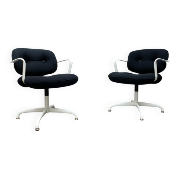 2 fauteuils modèle Space Age 2038 par Bruce Hannah & Andrew Morrison pour Knoll International, années 1970
