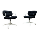 Set of chairs model Space Age 2038 by Bruce Hannah & Andrew Morrison for Knoll International, 1970s.