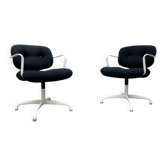 2 fauteuils modèle Space Age 2038 par Bruce Hannah & Andrew Morrison pour Knoll International, années 1970