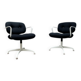 Set of chairs model Space Age 2038 by Bruce Hannah & Andrew Morrison for Knoll International, 1970s.