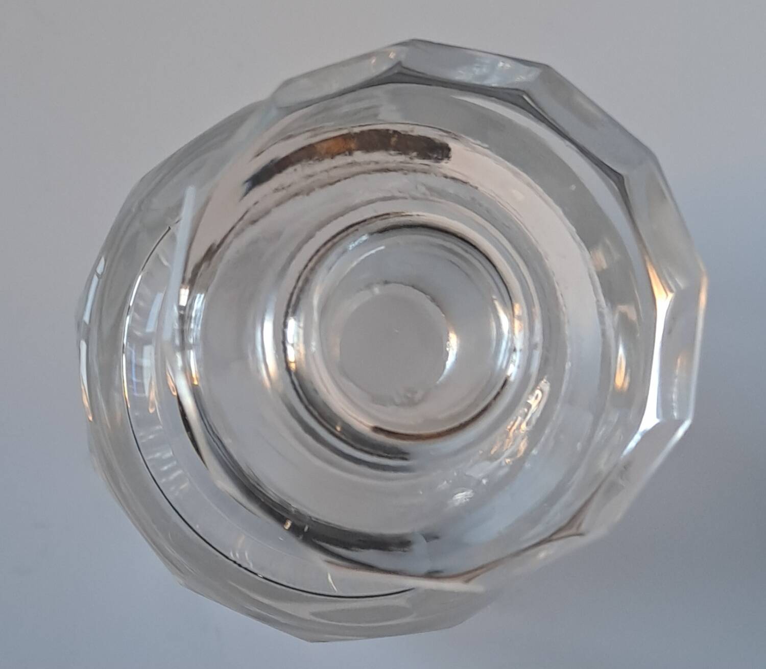 Cut crystal carafe Czechoslovakia