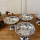 Lot de 6 coupes à dessert vintage en inox