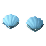 Pair of shell wall lights in art deco style from the 60s\70s