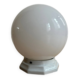 Plafonnier Art Déco en opaline et céramique