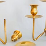 Pair of Danish brass candlesticks