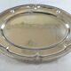 Large oval silver-plated metal platter by Wiskemann (Belgium - Brussels)