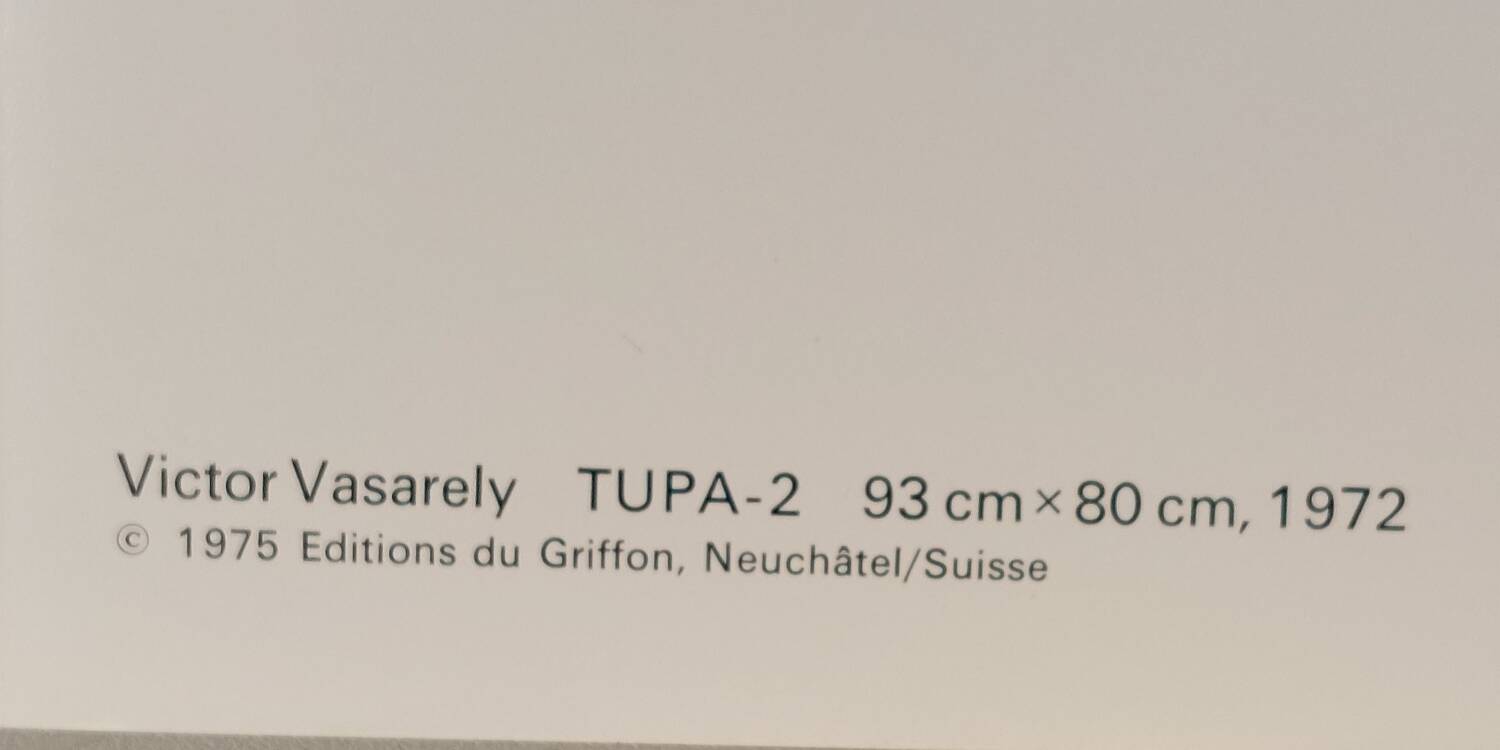 Vasarely original lithograph