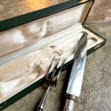 Christofle service cutlery in silver metal