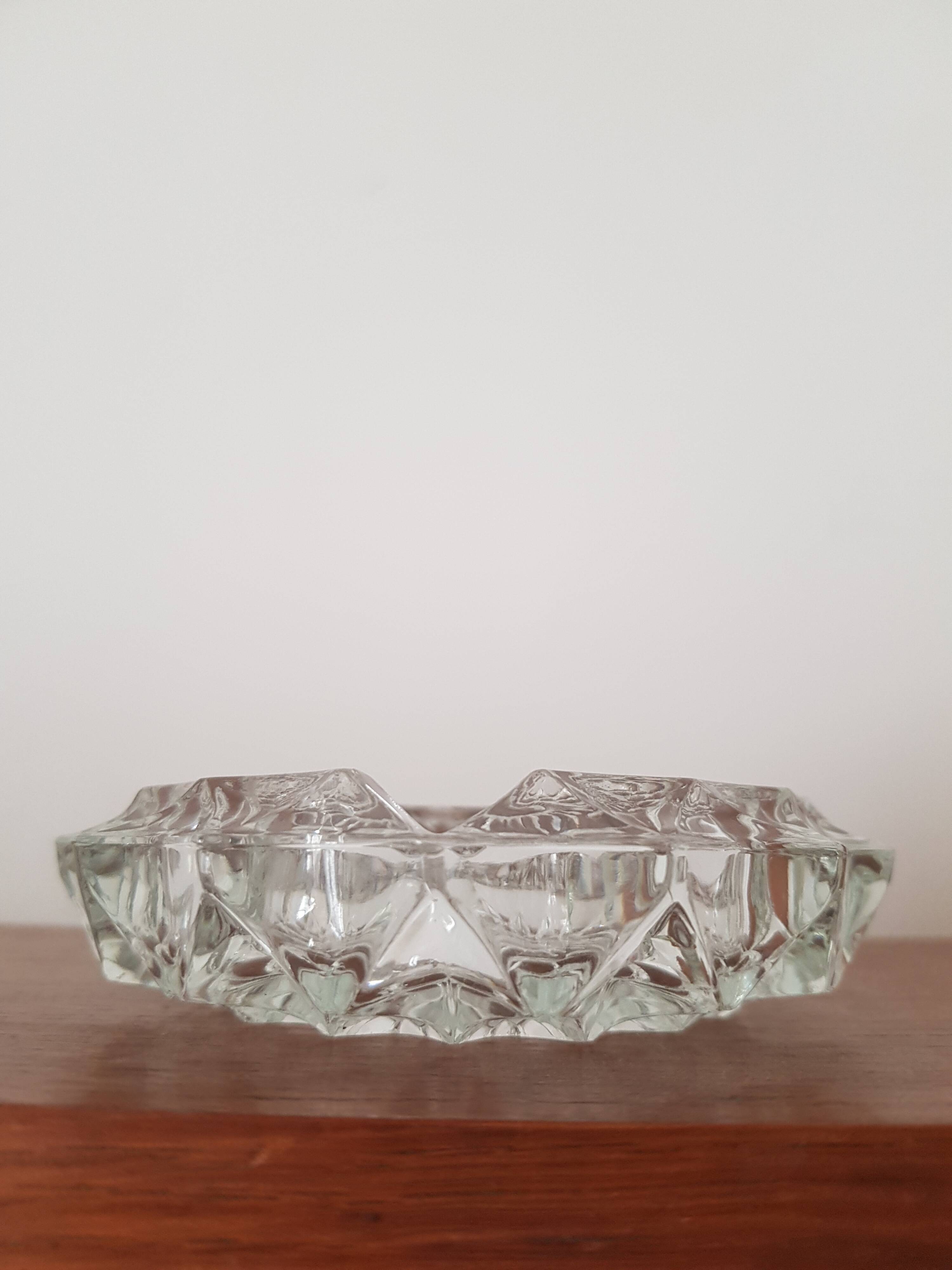 Vintage crystal ashtray