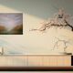 Half-abstract, half-impressionist tableau, original signed with its certificate.