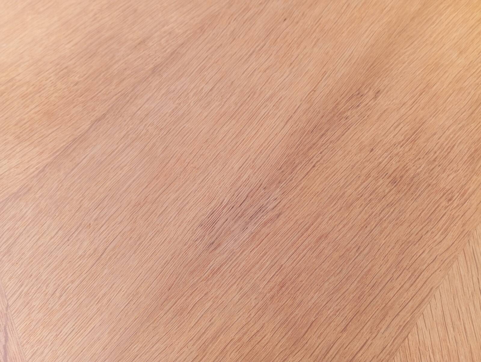 Large oak table by Guillerme & Chambron