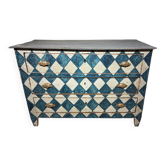 Antique chest of drawers with original finish.