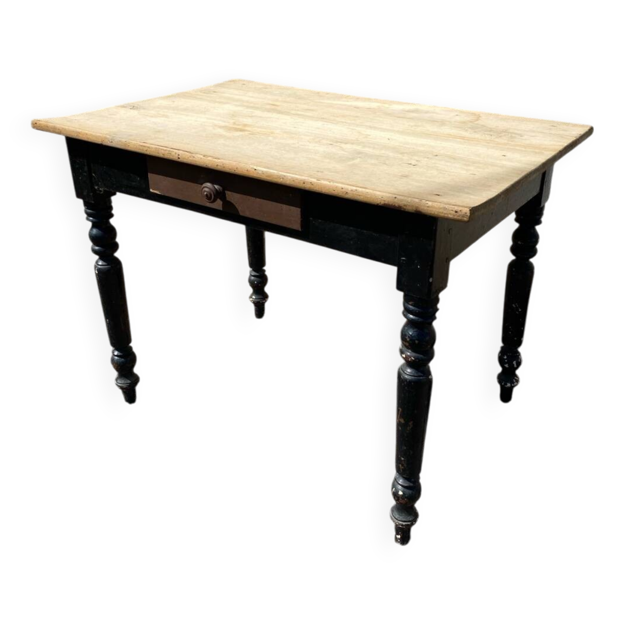 Small bistro table with black legs