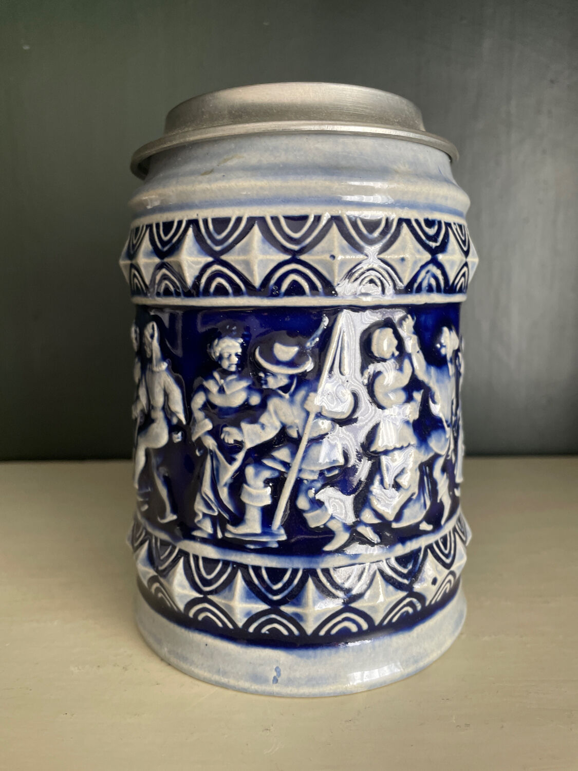 Westerwald stoneware beer mug.