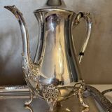 Silver-plated tea and coffee service with tray